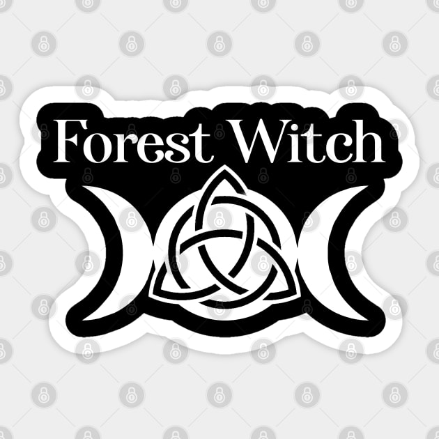 Wicca Witchcraft Forest Witch Sticker by Tshirt Samurai